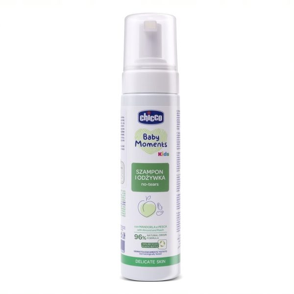 Chicco Baby Moments Kids szampon i odżywka dla skóry delikatnej 0m+ 150ml