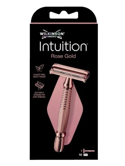 Wilkinson Intuition Rose Gold rączka i 10 wymiennych ostrzy