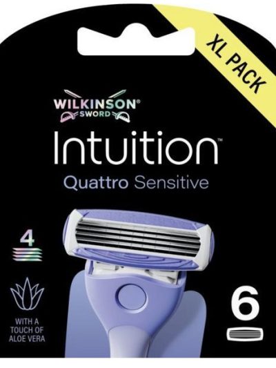 Wilkinson Intuition Quattro Sensitive wkład z 4 ostrzami 6szt