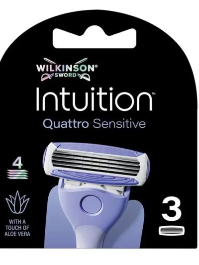 Wilkinson Intuition Quattro Sensitive wkład z 4 ostrzami 3szt