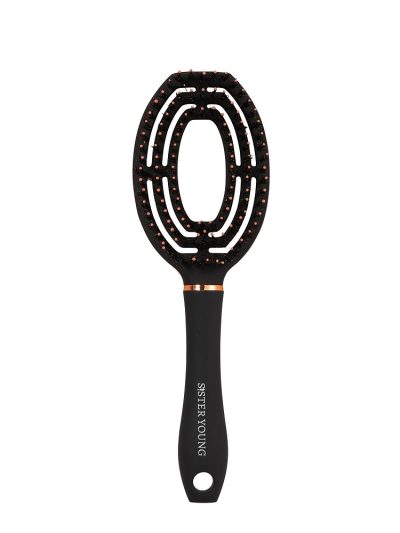 Sister Young Coco Hair Brush szczotka do włosów z włosiem dzika Black