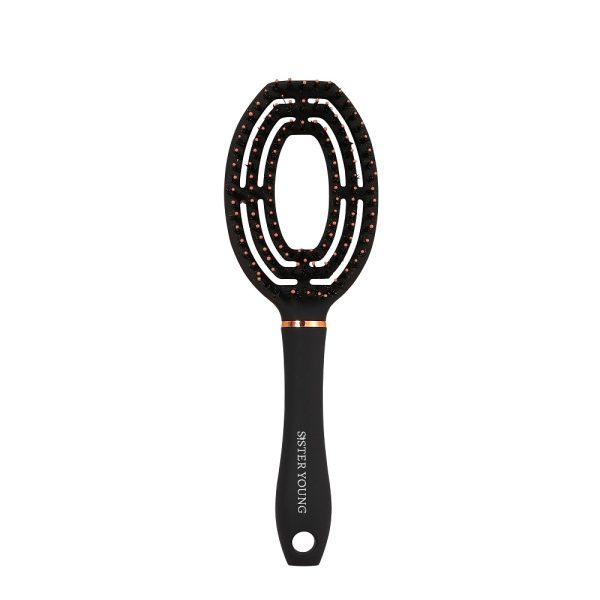 Sister Young Coco Hair Brush szczotka do włosów z włosiem dzika Black