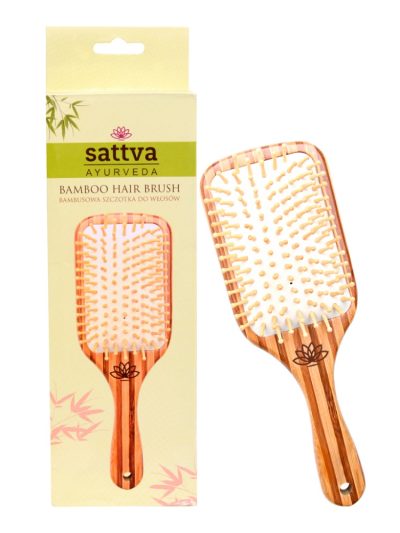 Sattva Bamboo Hair Brush bambusowa szczotka do włosów