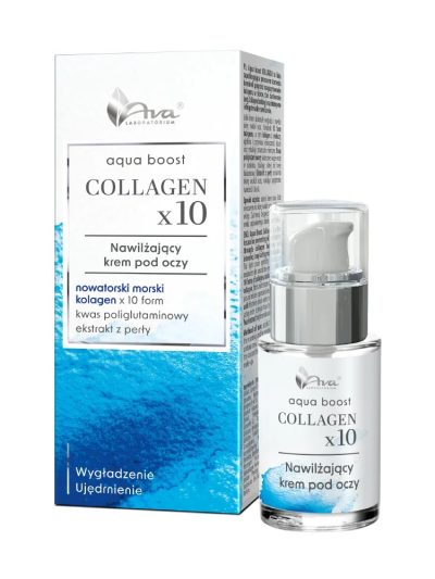Ava Laboratorium Aqua Boost Collagen x10 nawilżający krem pod oczy 15ml