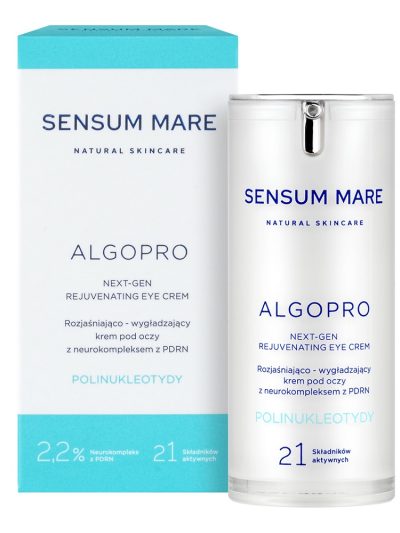 Sensum Mare Algopro rozjaśniająco-wygładzający krem pod oczy z 2.2% neurokompleksem z PDRN 15ml