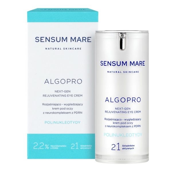 Sensum Mare Algopro rozjaśniająco-wygładzający krem pod oczy z 2.2% neurokompleksem z PDRN 15ml