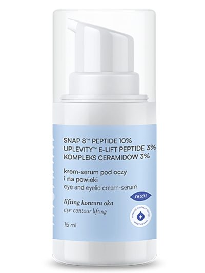 Mohani Liftingująco-ujędrniające serum-krem pod oczy i na powieki z peptydami i ceramidami 15ml