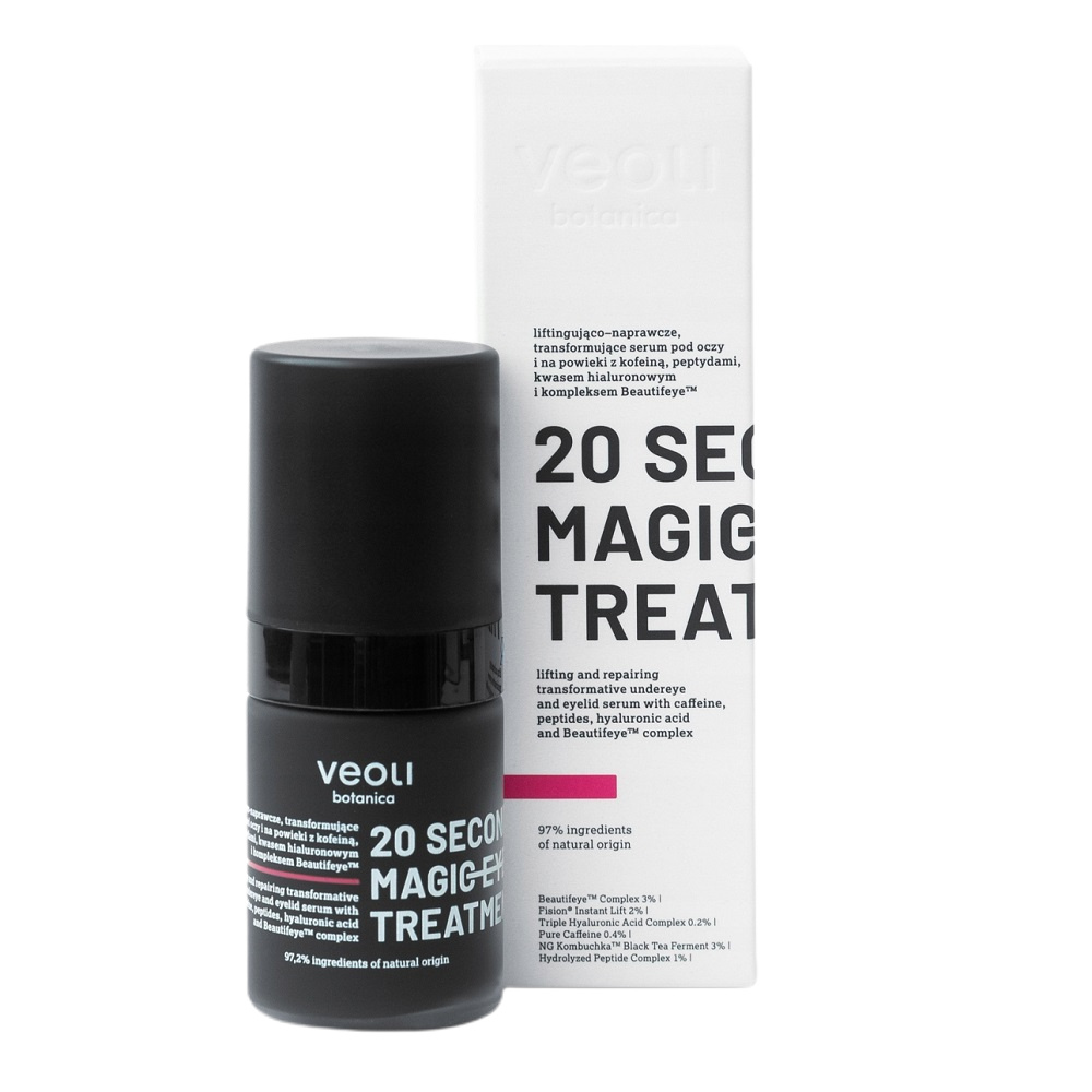 Veoli Botanica Veoli Botanica 20 Seconds Magic Eye Treatment liftingująco-naprawcze transformujące serum pod oczy i na powieki 15ml — Inhaltsstoffe und Bewertung