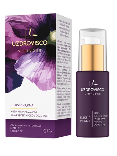 UZDROVISCO Virtuose Eliksir Piękna krem minimalizujący zmarszczki wokół oczu i ust 30ml