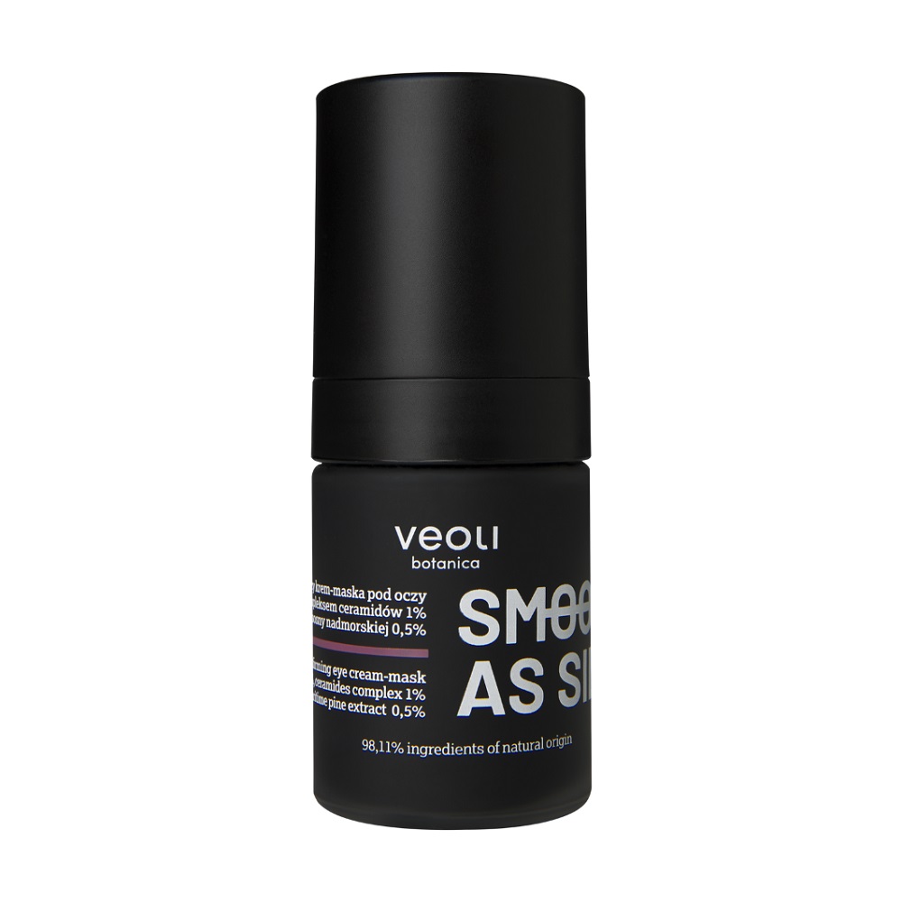 Veoli Botanica Veoli Botanica Smooth As Silk naprawczo-ujędrniający krem-maska pod oczy z trehalozą 5% kompleksem ceramidów 1% i ekstraktem z sosny nadmorskiej 0.5% 15ml