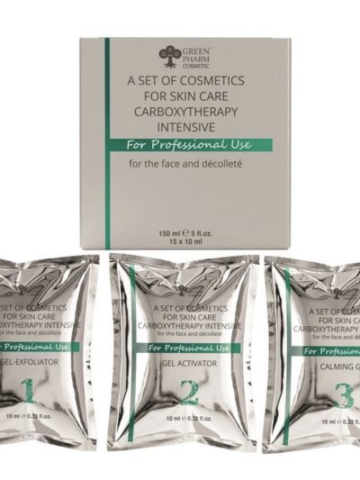 Green Pharm Cosmetic Carboxytherapy Intensive zestaw kosmetyczny do pielęgnacji skóry do twarzy i obszaru dekoltu 150ml