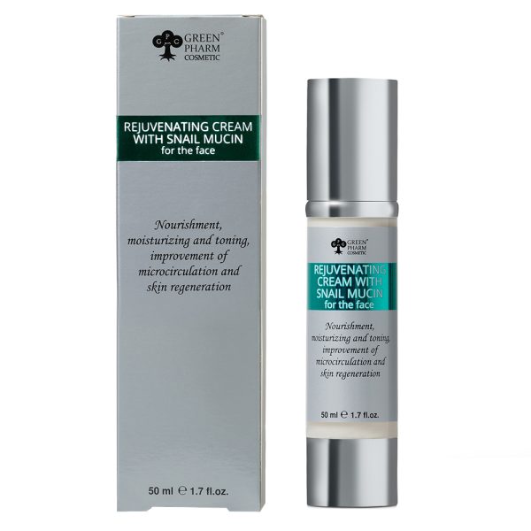 Green Pharm Cosmetic Krem odmładzający do twarzy z mucyną ślimaka 50ml