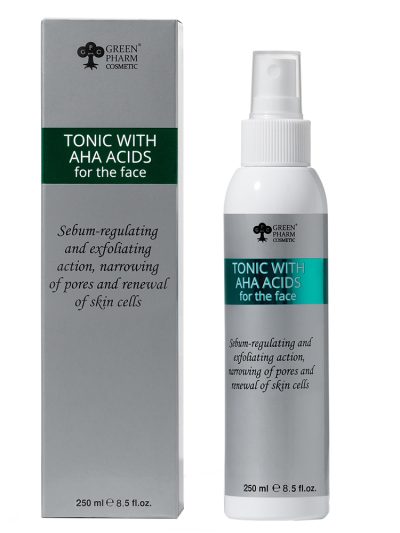 Green Pharm Cosmetic Tonik do twarzy z kwasami AHA 250ml