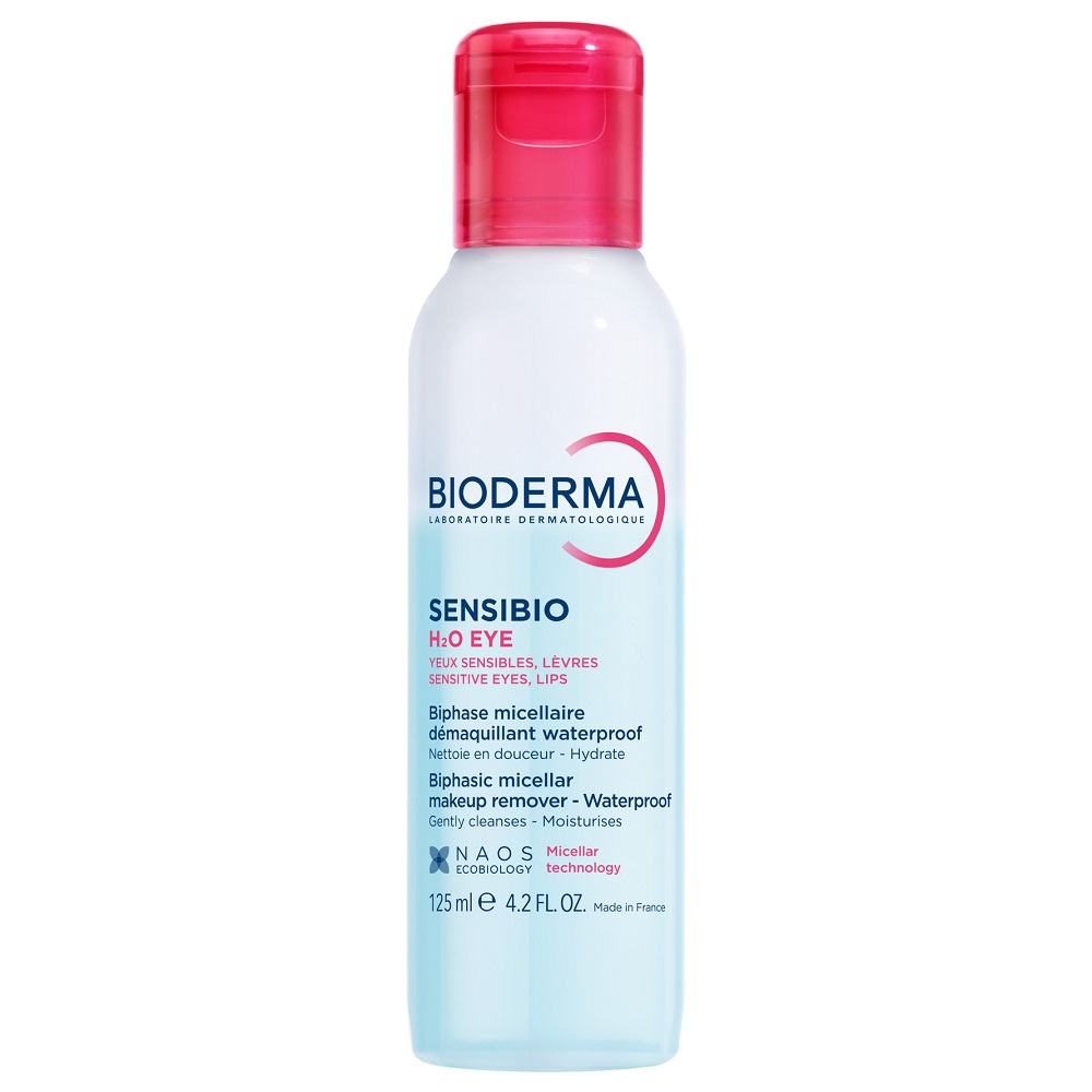 Bioderma Bioderma Sensibio H2O Eye dwufazowa woda micelarna do demakijażu oczu i ust 125ml — Składniki i ocena