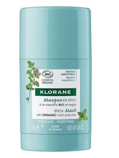 Klorane Stick Mask maska w sztyfcie z organiczną miętą i glinką 25g