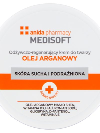 Anida Medisoft odżywczo-regenerujący krem do twarzy olej arganowy 100ml