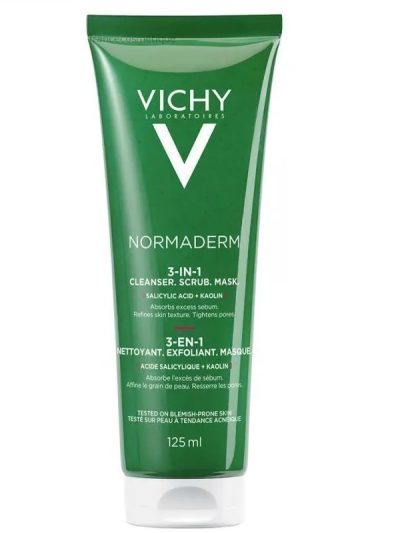 Vichy Normaderm preparat 3w1 do oczyszczania problematycznej skóry twarzy 125ml