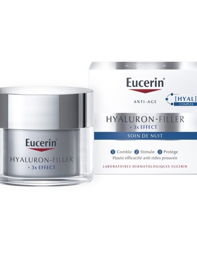 Eucerin Hyaluron-Filler + 3x Effect krem przeciwzmarszczkowy na noc 50ml