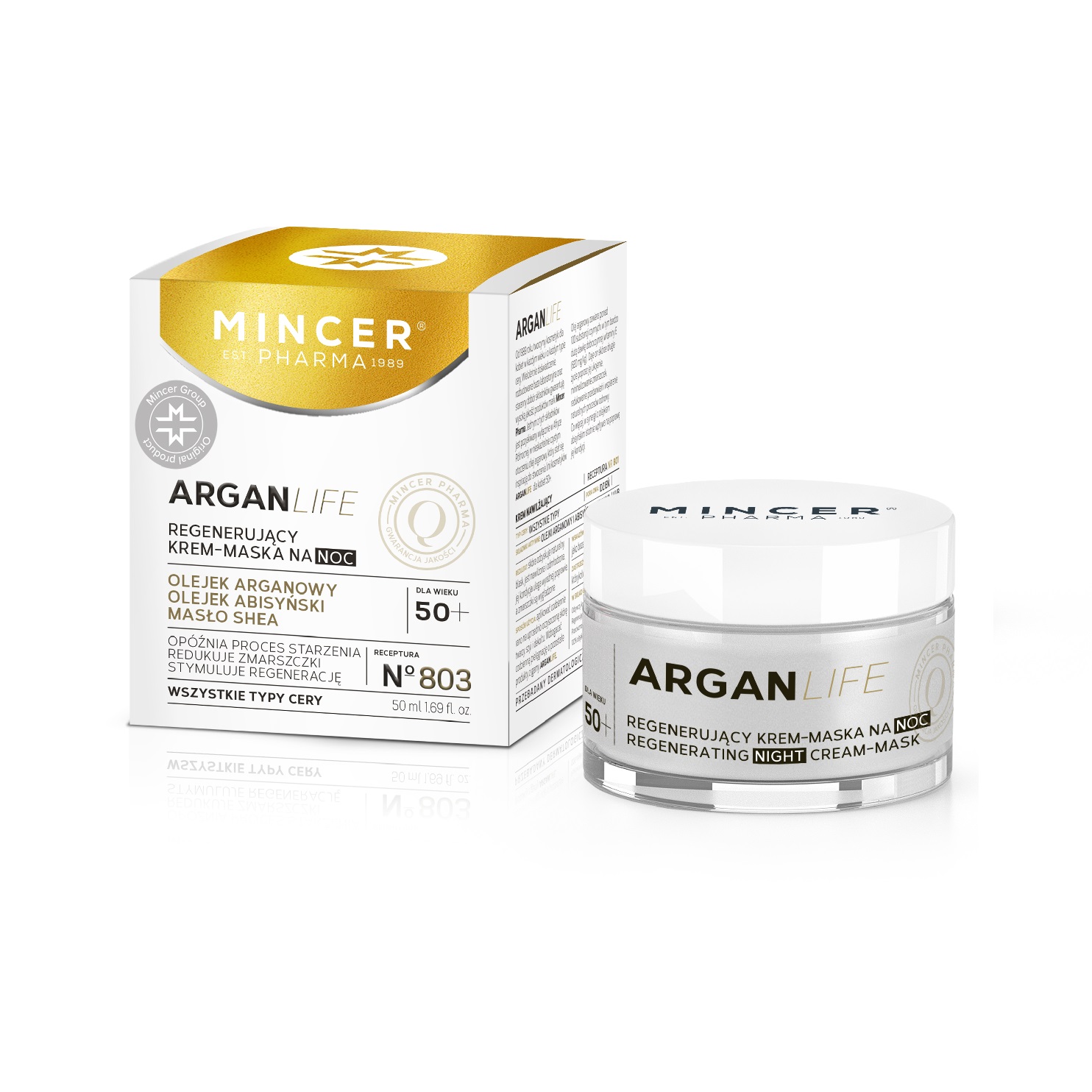 Mincer Pharma Mincer Pharma ArganLife regenerujący krem-maska na noc No.803 50ml