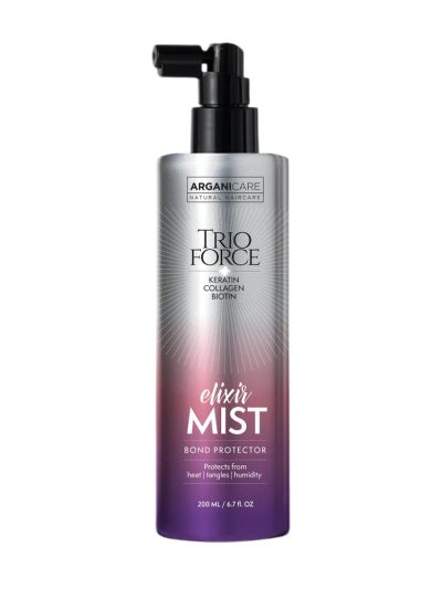 Arganicare Trio Force Elixir Mist spray termoochronny przeciw puszeniu się włosów 200ml