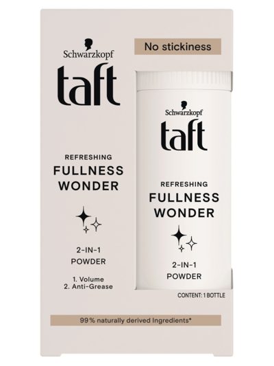 Taft Fullness Wonder 2w1 puder do włosów nadający objętość i odświeżenie 10g