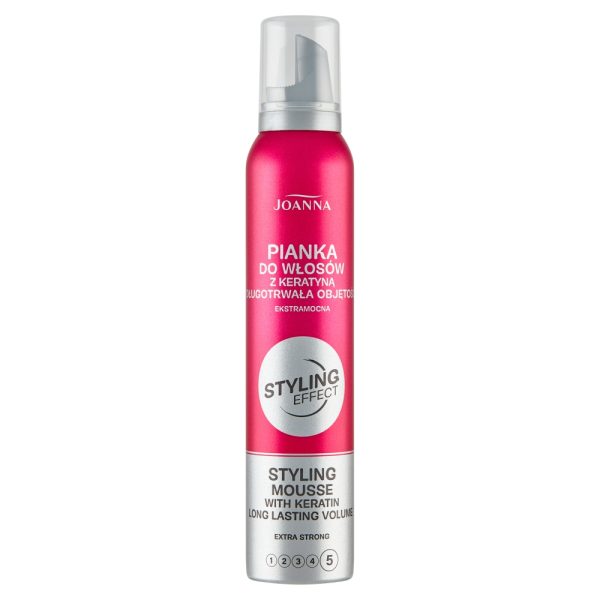 Joanna Styling Effect pianka do włosów z keratyną ekstramocna 150ml