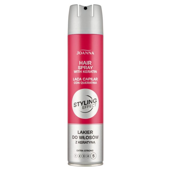 Joanna Styling Effect lakier do włosów z keratyną ekstramocny 250ml