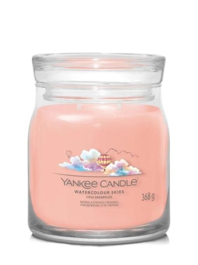 Yankee Candle Średnia świeca zapachowa Watercolour Skies 368g