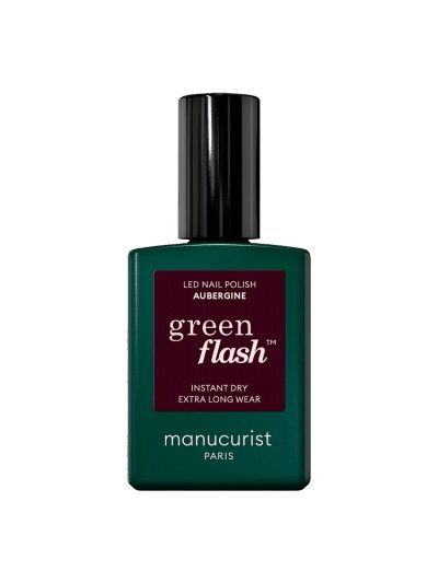 Manucurist Green Flash Nail Polish lakier do paznokci Aubergine 15ml