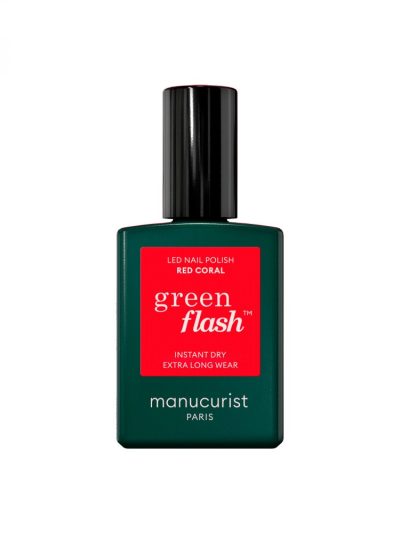 Manucurist Green Flash Nail Polish lakier do paznokci Red Coral 15ml