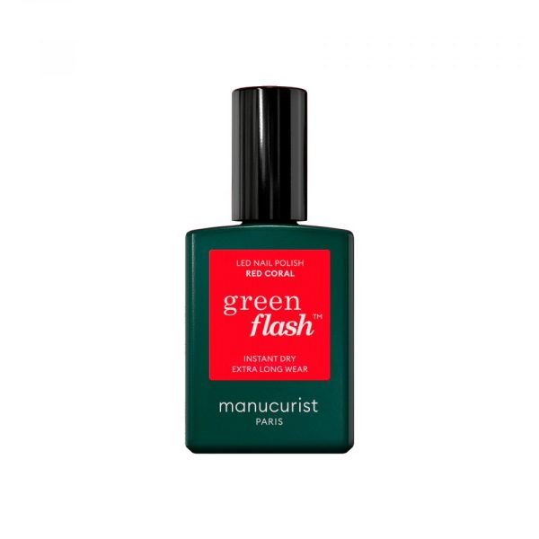 Manucurist Green Flash Nail Polish lakier do paznokci Red Coral 15ml