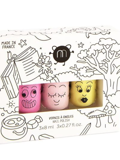 Nailmatic Kids Magic Forest D zestaw lakierów do paznokci 3x8ml