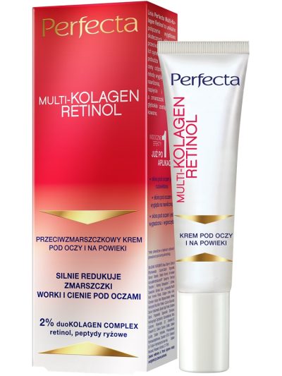 Perfecta Multi-Kolagen Retinol przeciwzmarszczkowy krem pod oczy i na powieki 15ml