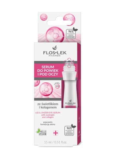 Floslek Serum do powiek i pod oczy ze świetlikiem i kolagenem 15ml