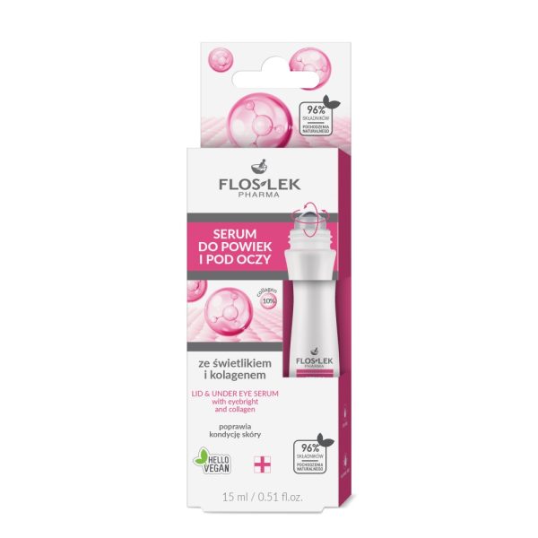 Floslek Serum do powiek i pod oczy ze świetlikiem i kolagenem 15ml