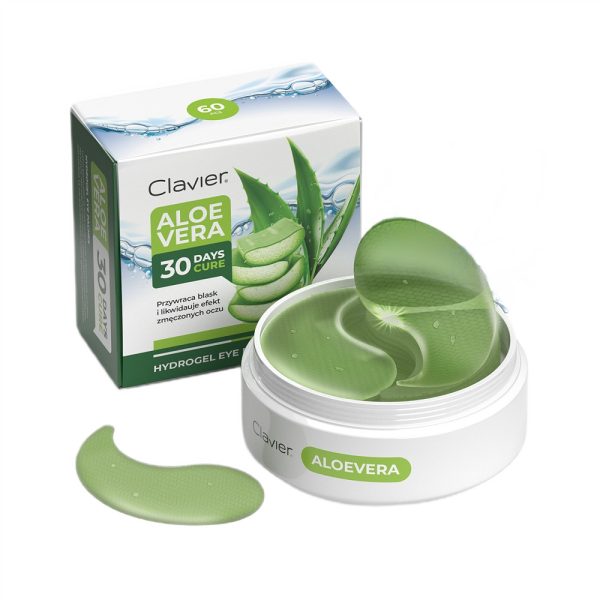 Clavier Aloe Vera hydrożelowe płatki pod oczy 60szt.