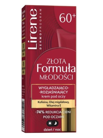 Lirene Złota Formuła Młodości wygładzająco-rozjaśniający krem pod oczy 15ml