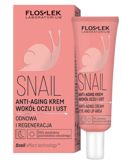 Floslek Snail anti-aging krem wokół oczu i ust 30ml
