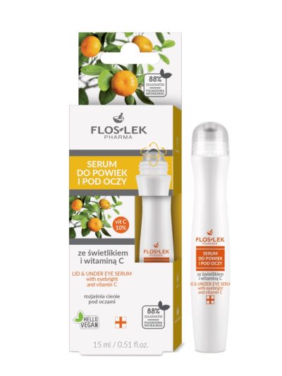 Floslek Serum do powiek i pod oczy ze świetlikiem i witaminą C 15ml