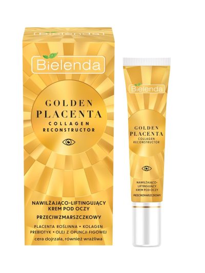 Bielenda Golden Placenta nawilżająco-liftingujący krem przeciwzmarszczkowy pod oczy 15ml