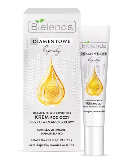Bielenda Diamentowe Lipidy diamentowo-lipidowy krem pod oczy przeciwzmarszczkowy 15ml