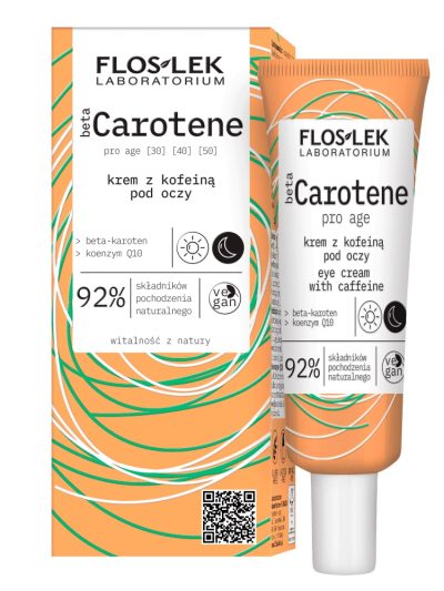 Floslek betaCarotene Pro Age krem z kofeiną pod oczy 30ml