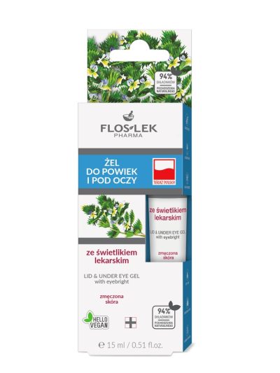 Floslek Żel do powiek i pod oczy ze świetlikiem lekarskim 15ml