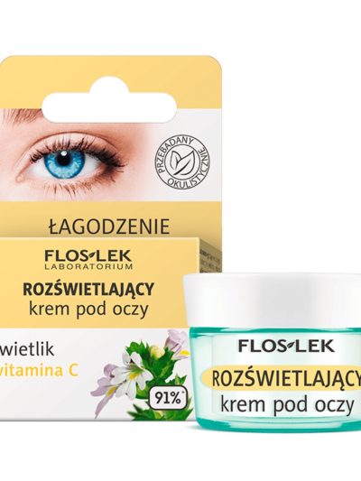 Floslek Rozświetlający krem pod oczy ze świetlikiem i witaminą C 15ml
