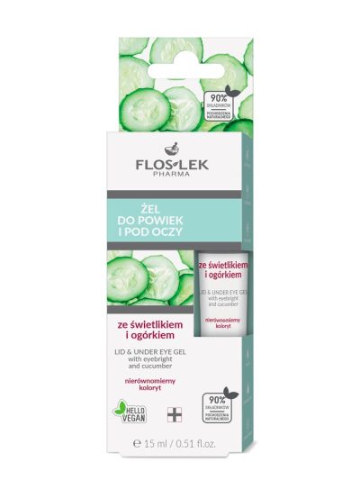 Floslek Żel do powiek i pod oczy ze świetlikiem i ogórkiem 15ml
