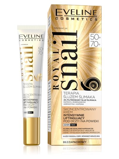 Eveline Cosmetics Royal Snail 50+/70+ skoncentrowany krem intensywnie liftingujący pod oczy i na powieki 20ml