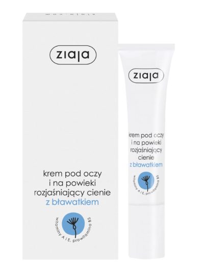 Ziaja Krem pod oczy i na powieki rozjaśniający cienie z bławatkiem 15ml