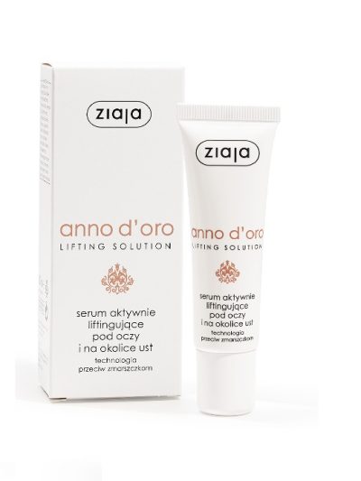 Ziaja Anno D'oro Lifting Solution 40+ serum aktywnie liftingujące pod oczy i na okolice ust 30ml