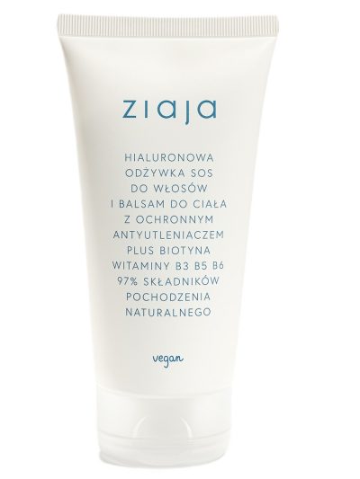 Ziaja Hialuronowa odżywka SOS do włosów i balsam do ciała 160ml