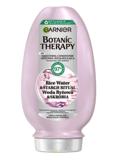 Garnier Botanic Therapy odżywka wygładzająca do włosów długich i porowatych Woda Ryżowa i Skrobia 200ml